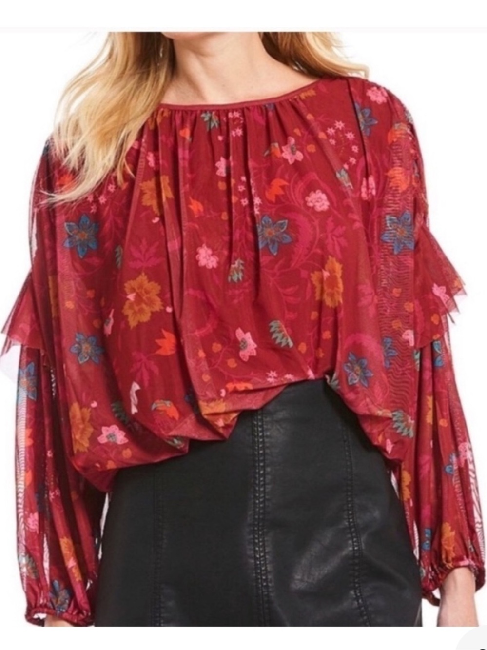 Free People Wildflower Honey Blouse